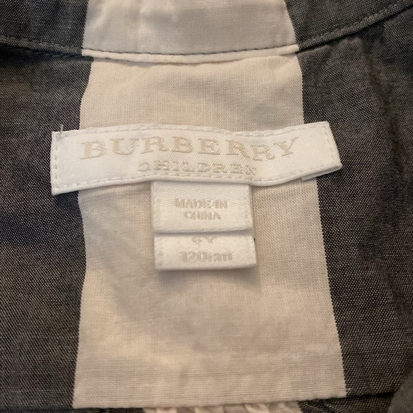 Burberry Girls Black and White Plaid Dress Size 6 - Picture 3 of 5